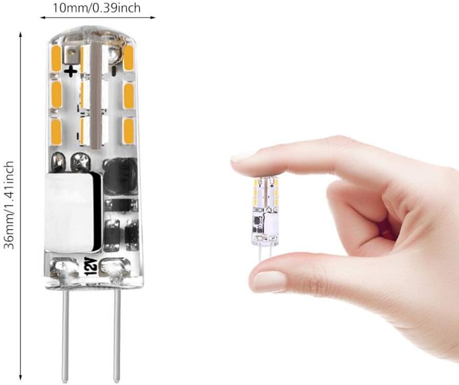 G4 LED Light Bulbs G4 Bi-Pin Base 1.5W (Equivalent to 20W Halogen Bulb) AC/DC 12V Warm White 3000K LED Bulbs
