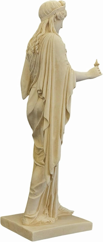 Elpis Goddess Statue by Bertel Thorvaldsen Neoclassical Sculpture Solid Alabaster Figurine Handcrafted in Greece