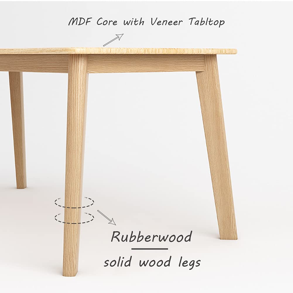 Simple Wooden Writing Desk - 39" W PC Laptop Computer Table, White