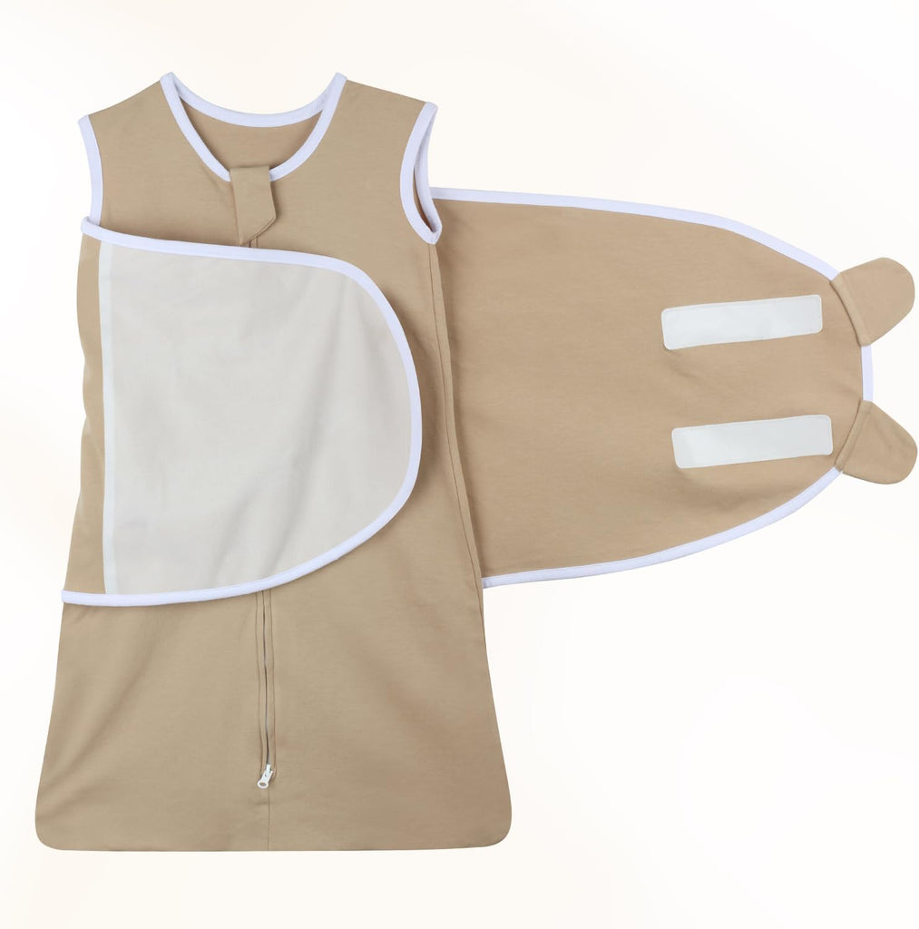 Swaddle for Sleep Sack, Pack Transition Swaddle Arms Up / /Out with Way Zipper 100% Cotton