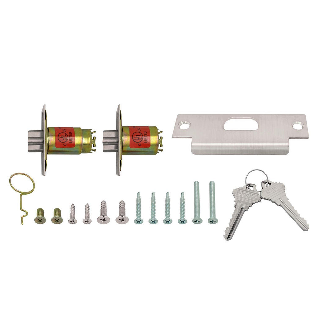 Azure Grade 2 Commercial Duty Cylindrical Lever Lockeset, ADA, UL Rated, Satin Chrome US26D (Entry)