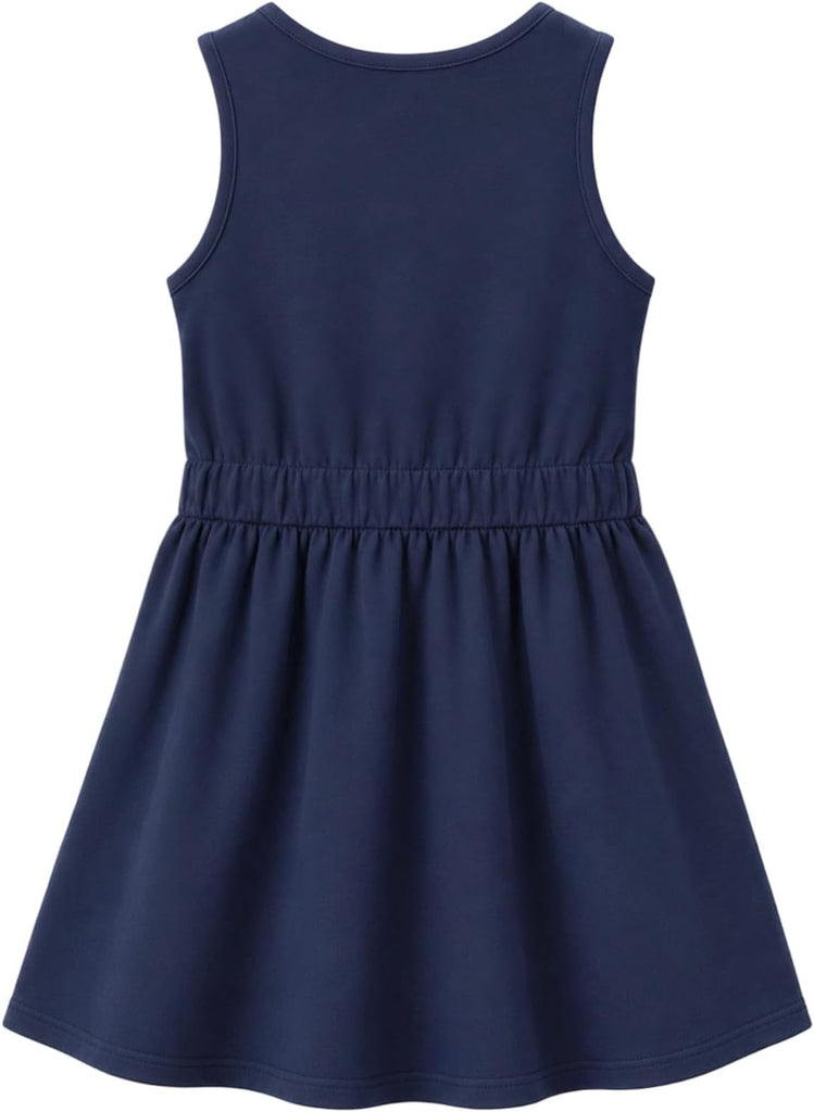 Girls School Uniform Jumper Dress Pockets Stretch Cotton Blend