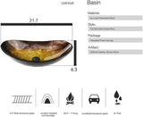 28 inch Natural Color Bathroom Vanity, Rustic Fixture Standing Pedestal Cabinet with Gold Boat Vessel Sink