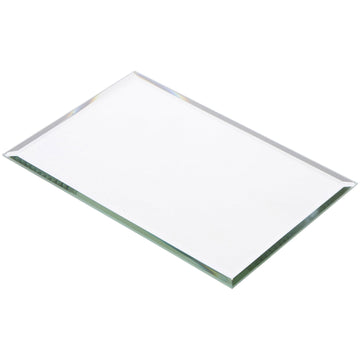 4 x 6 inch Rectangle, 3mm Thick, Beveled Glass Mirror, Pack of 24