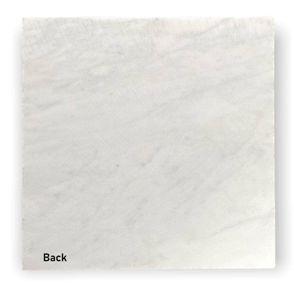 Carrara Marble Italian White Bianco Carrera 18x18 Marble Floor Wall Tile Polished Shower, Kitchen Baskplash, Fireplace