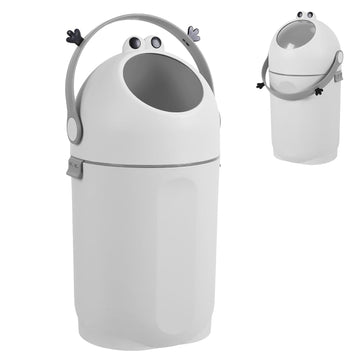 15L Baby Diaper Pail Odor Locking with Airtight Lid & Child Safe Lock, Grey
