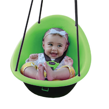 Kiwi Toddler Swing - Comfy Baby Swing Outdoor, 3-Point Adjustable Safety Harness, Safe Quick Click Locking System