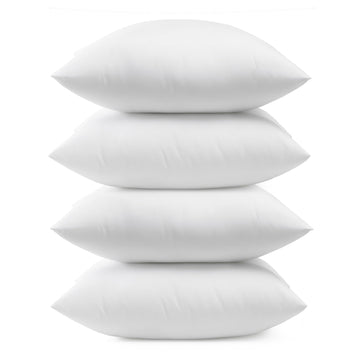 12x20 Pillow Inserts, Pack of 4, Fluffy Soft Lumbar Pillows Filled with Plump Stuffer, Rectangle Decorative Pillows