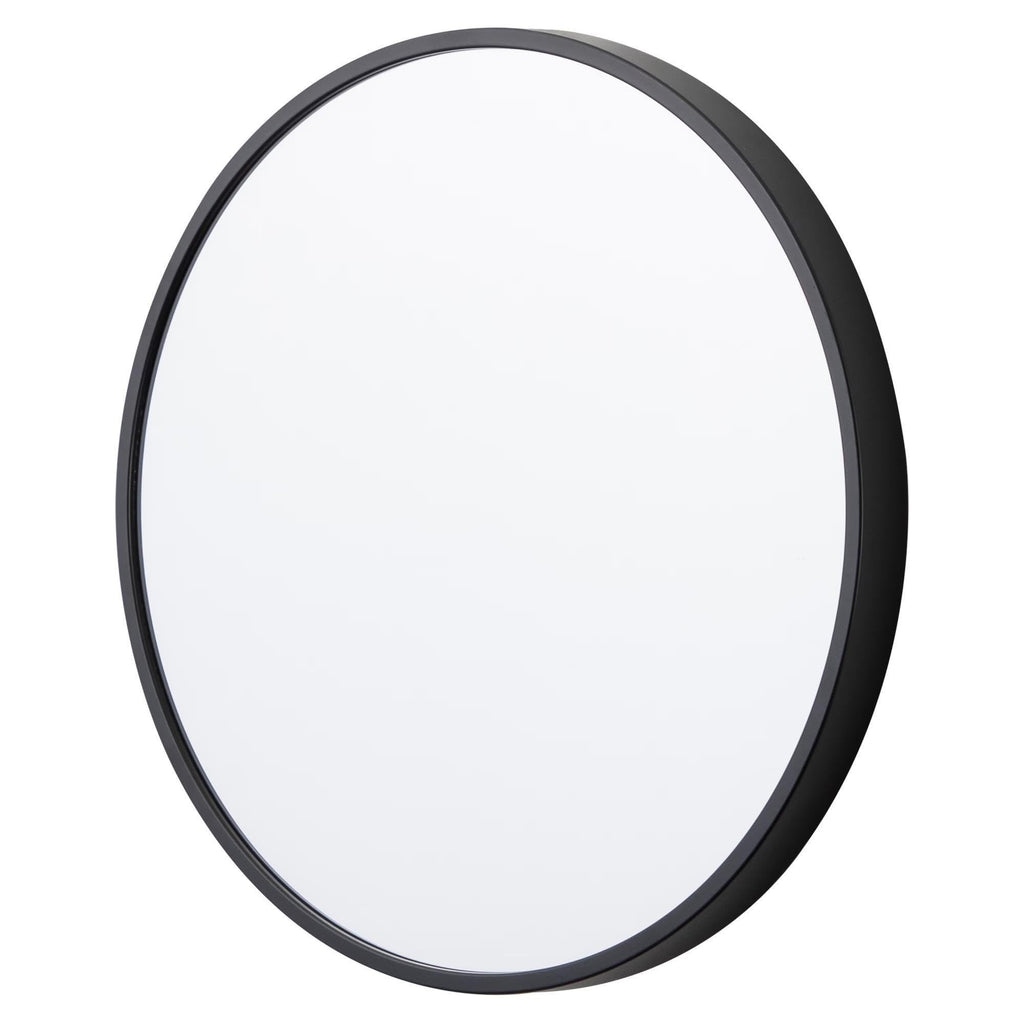3 Pack 10 Inch Round Wall Mirror Set, Black & Gold Modern Thin Frame Decorative Circular Mirrors, Art Decor Bedroom