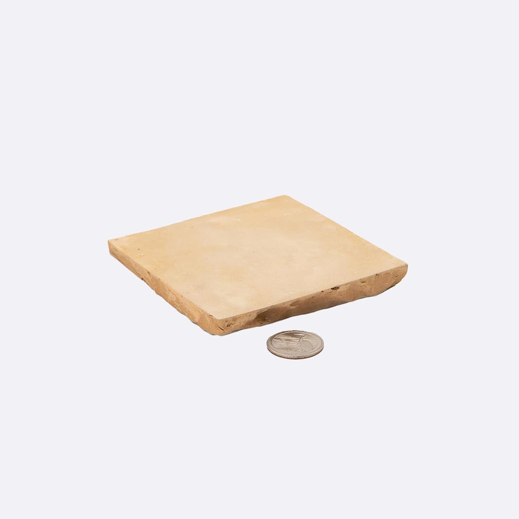 Zellige Mosaic Tile, 4x4in. Floor & Wall in Sand | Clay