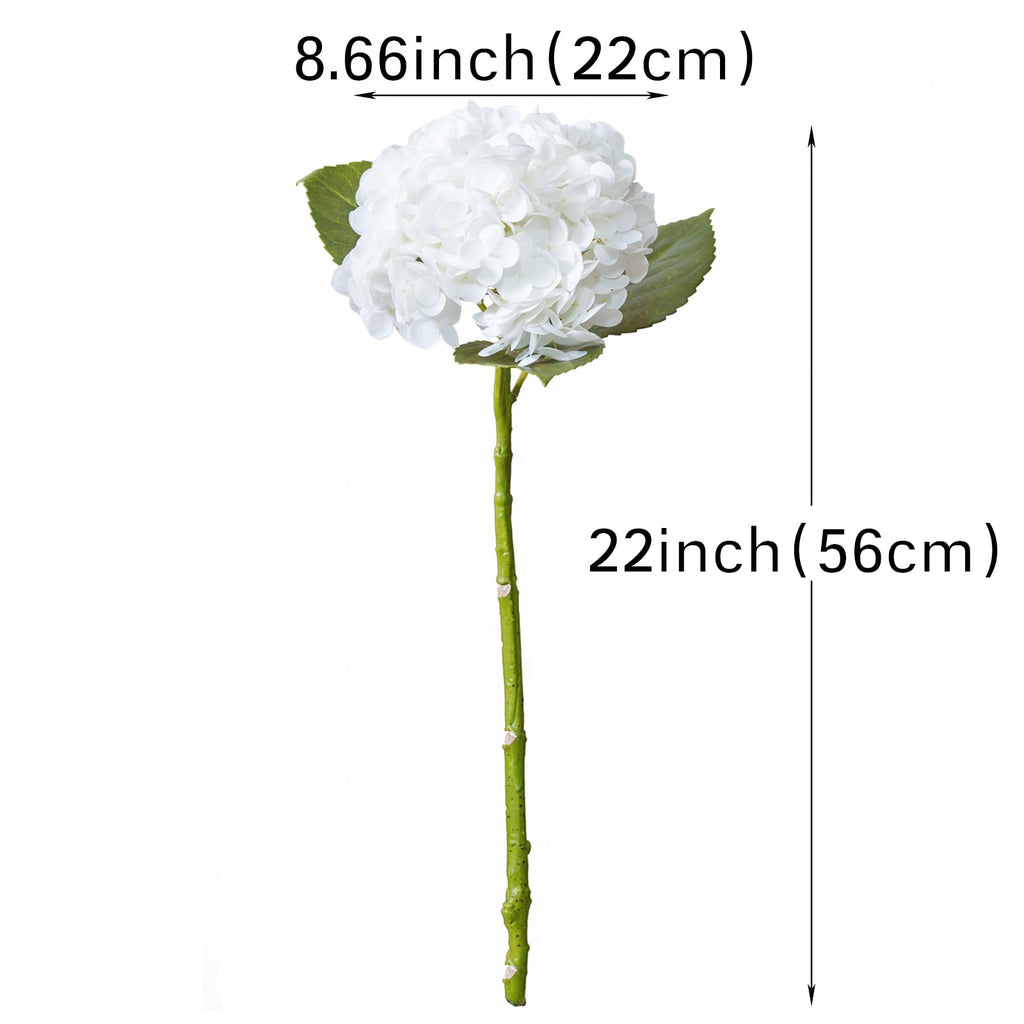 22in Soft Real Touch Artificial, Large Long Stem Latex Faux for Wedding Bouquet, Party, Home, Outdoor Garden Office