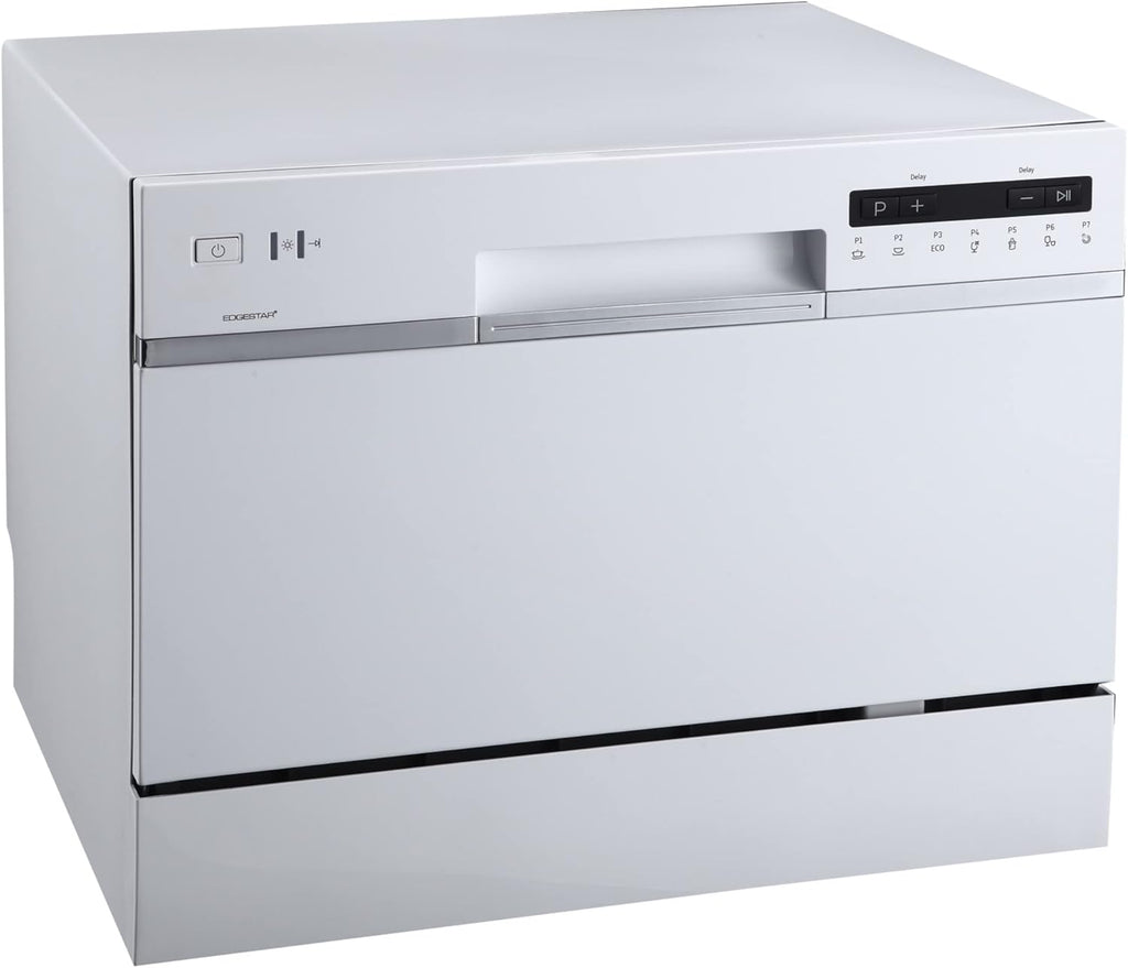 DWP62WH 6 Place Setting Portable Countertop Dishwasher - White