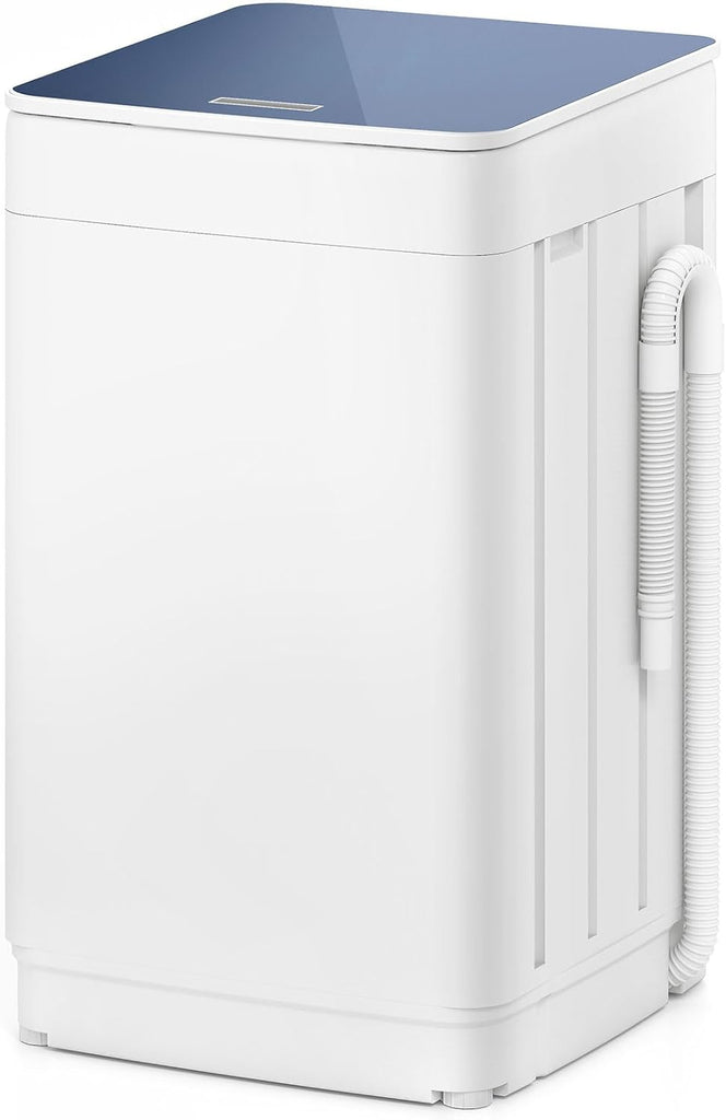 Portable Washing Machine, 2.0 cu.ft Capacity Fully Automatic Washer with Drain Pump, 7 Programs, 4 Water Levels