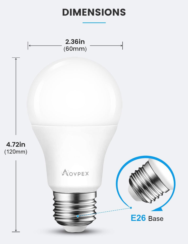 4 Pack Dusk to Dawn Light Bulbs Outdoor 100W Equivalent, Automatic On/Off Sensor LED Light Bulb, 13W Daylight 6000K