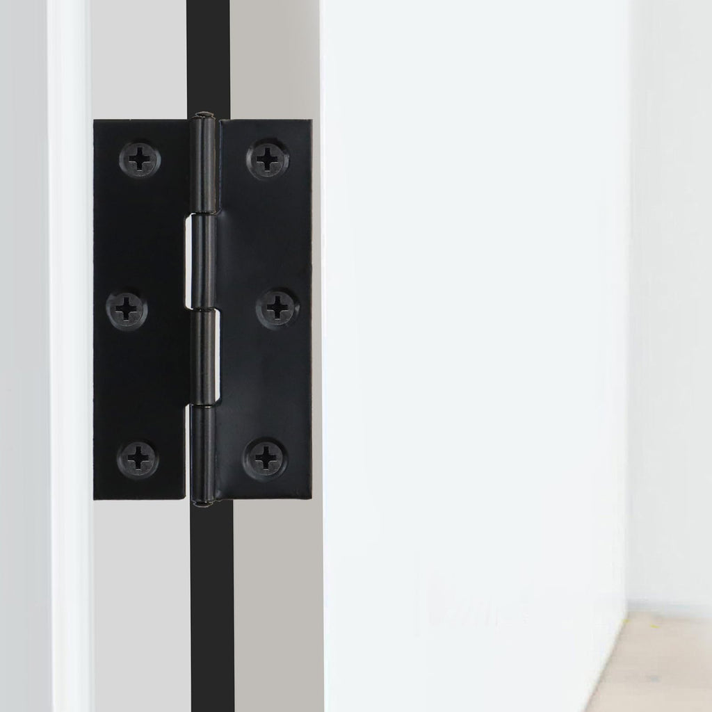 20PCS Stainless Steel Black Folding Hinges, 2-3/5 Inch