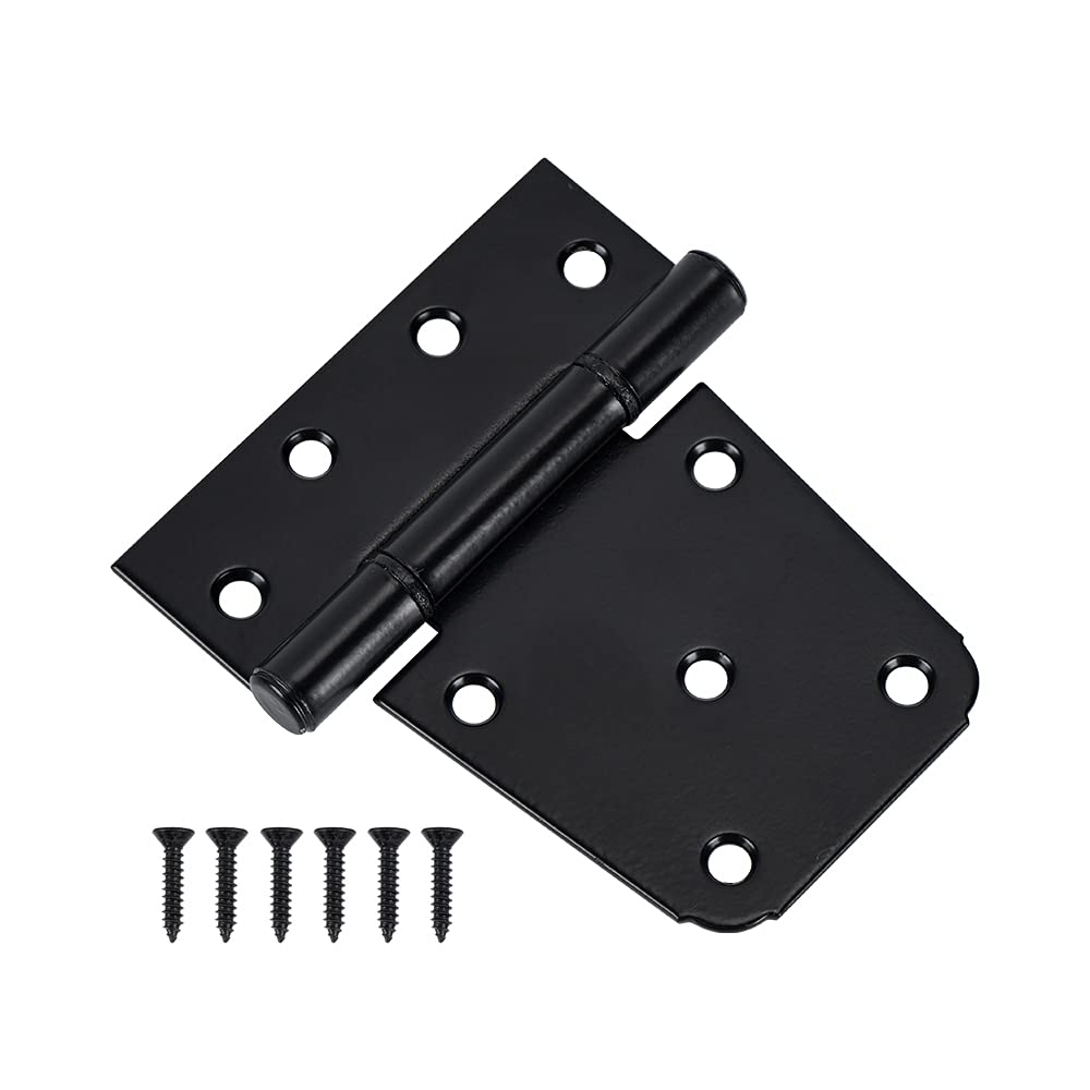 3-1/2" Heavy Duty Gate Hinges, 6 Pack T Strap Hinge
