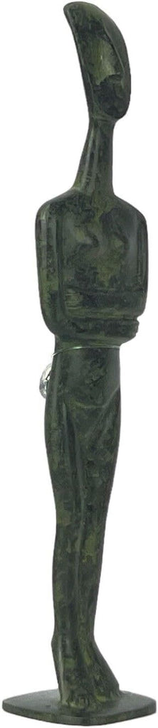 Cycladic Figurine Idol Greek Statue Sculpture Museum Real Bronze Metal Art Copy