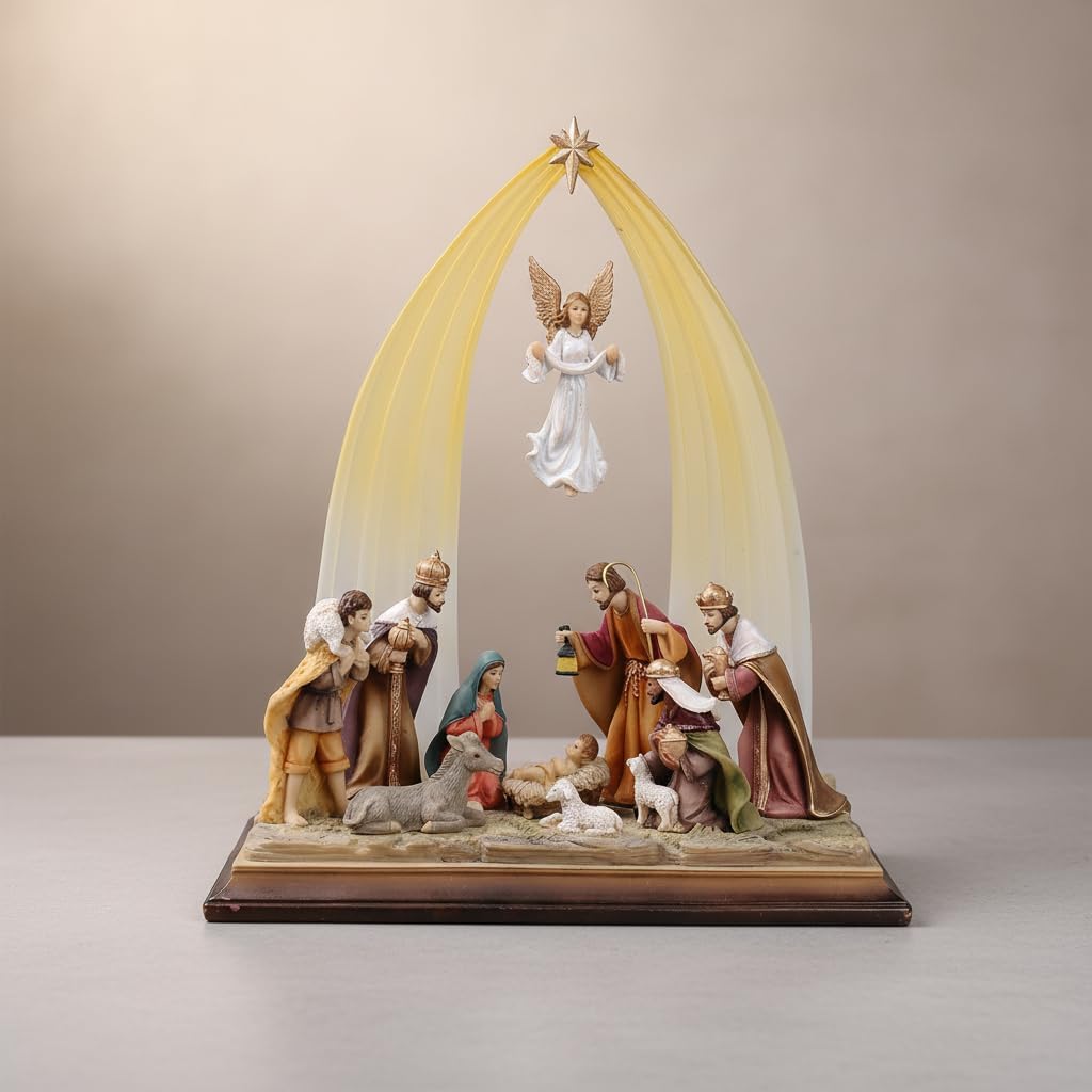 12.5 Inch Nativity Scene, Christmas Nativity Set, 1 Piece