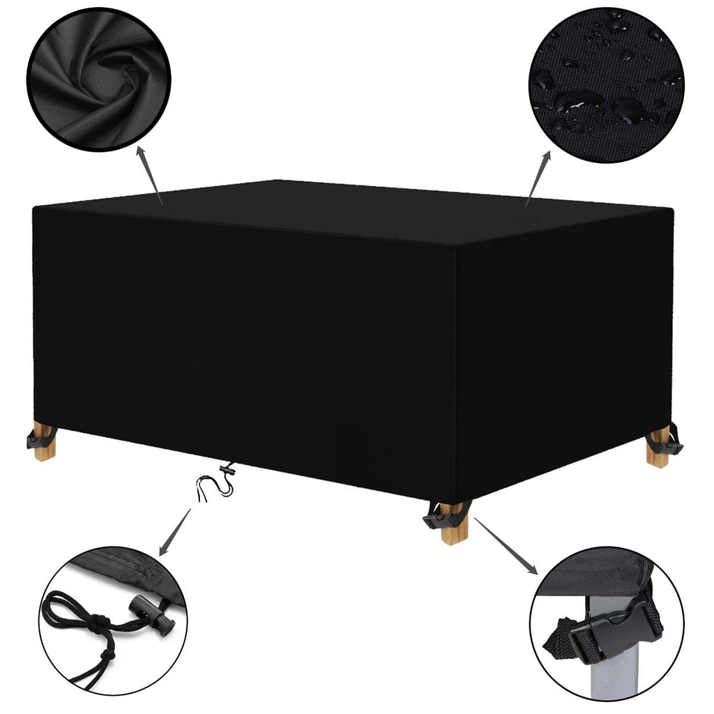 Patio Furniture Covers 88" L x 40" W x 30" H Waterproof Outdoor 600D Patio Table Covers Rectangle Couch Cover