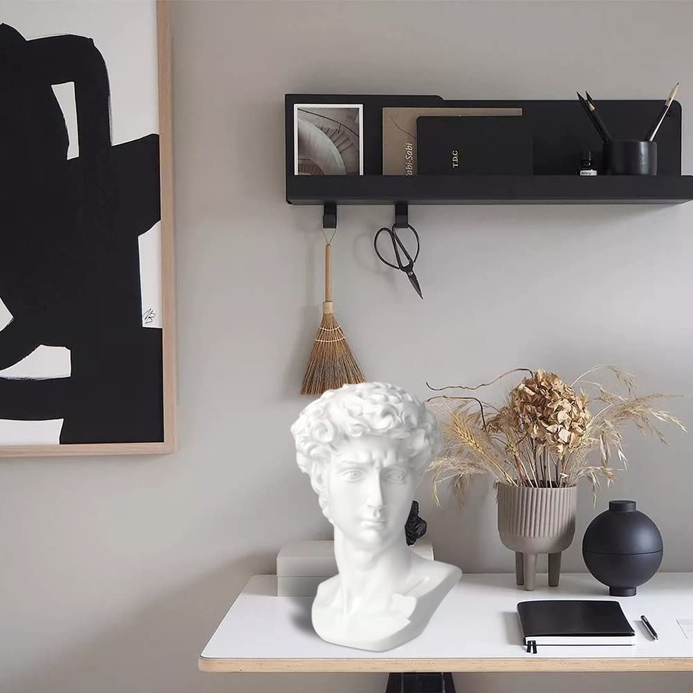11in Greek Statue of David, Classic Head Bust
