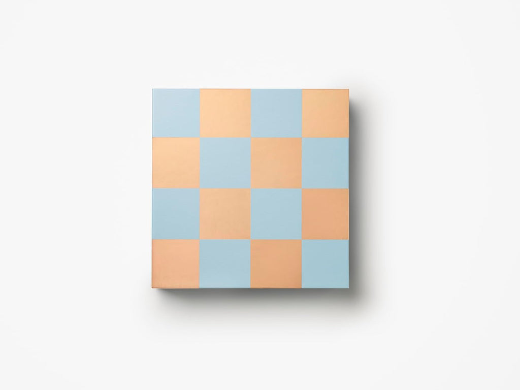 Classic Art of Chess Mirror, Light Blue/Copper - Acrylic Board