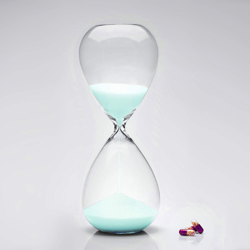 Hourglass Sand Timers - Biloba Hourglass Sand Timer Inspired Glass/Home, Desk, Office Decor