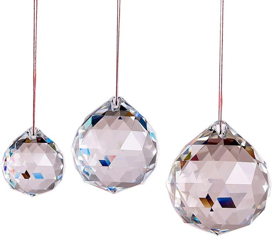 80mm Large Crystal Prism Suncatcher for Windows Hanging