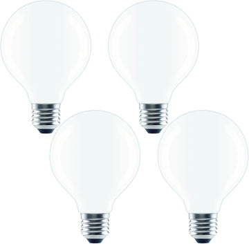 G25 LED Globe Light Bulbs, 75W Equivalent 800 Lumens, E26 Base, Dimmable Daylight 5000K, Edison Vanity Light Bulbs
