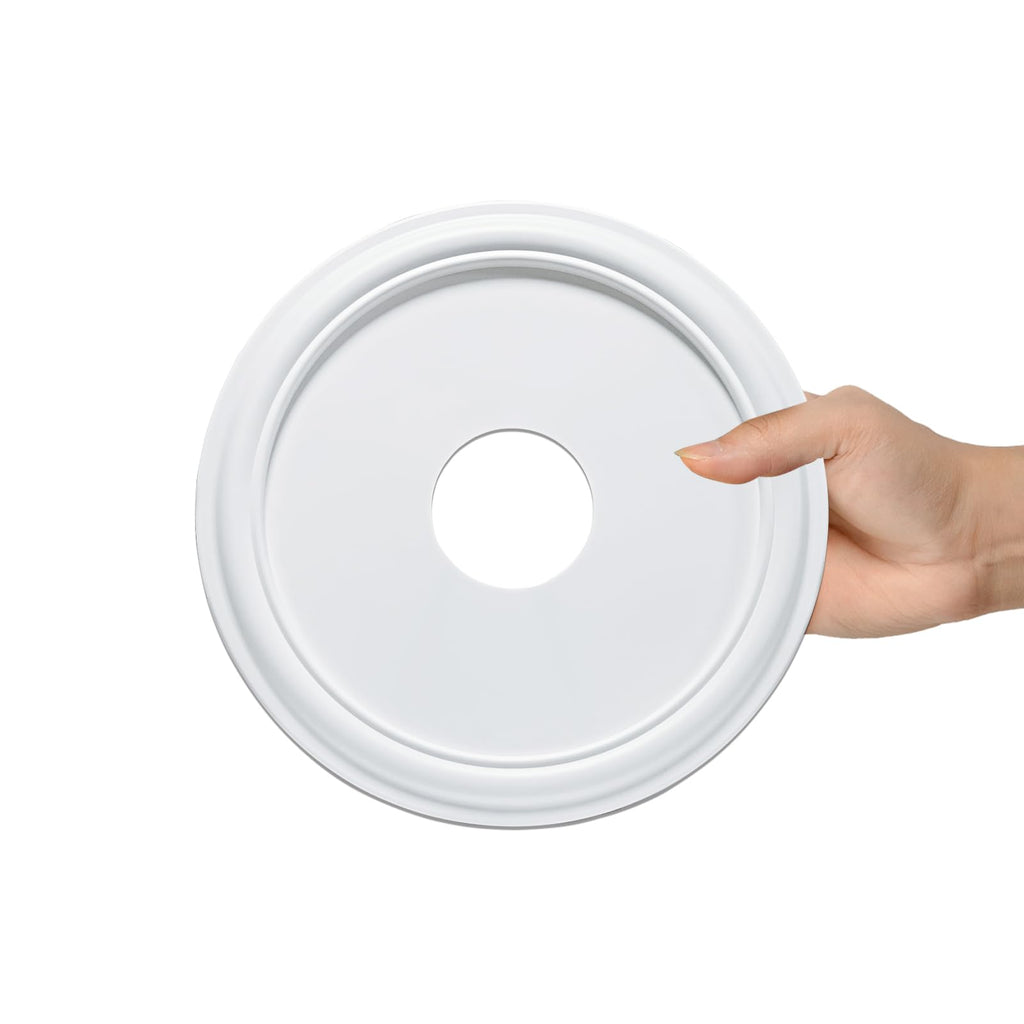 Molded Nylon Ceiling Medallion for Light Fixtures and Ceiling Fans 16"OD x 4"ID x 3/4"P (Fits Canopies up to 12-3/8")