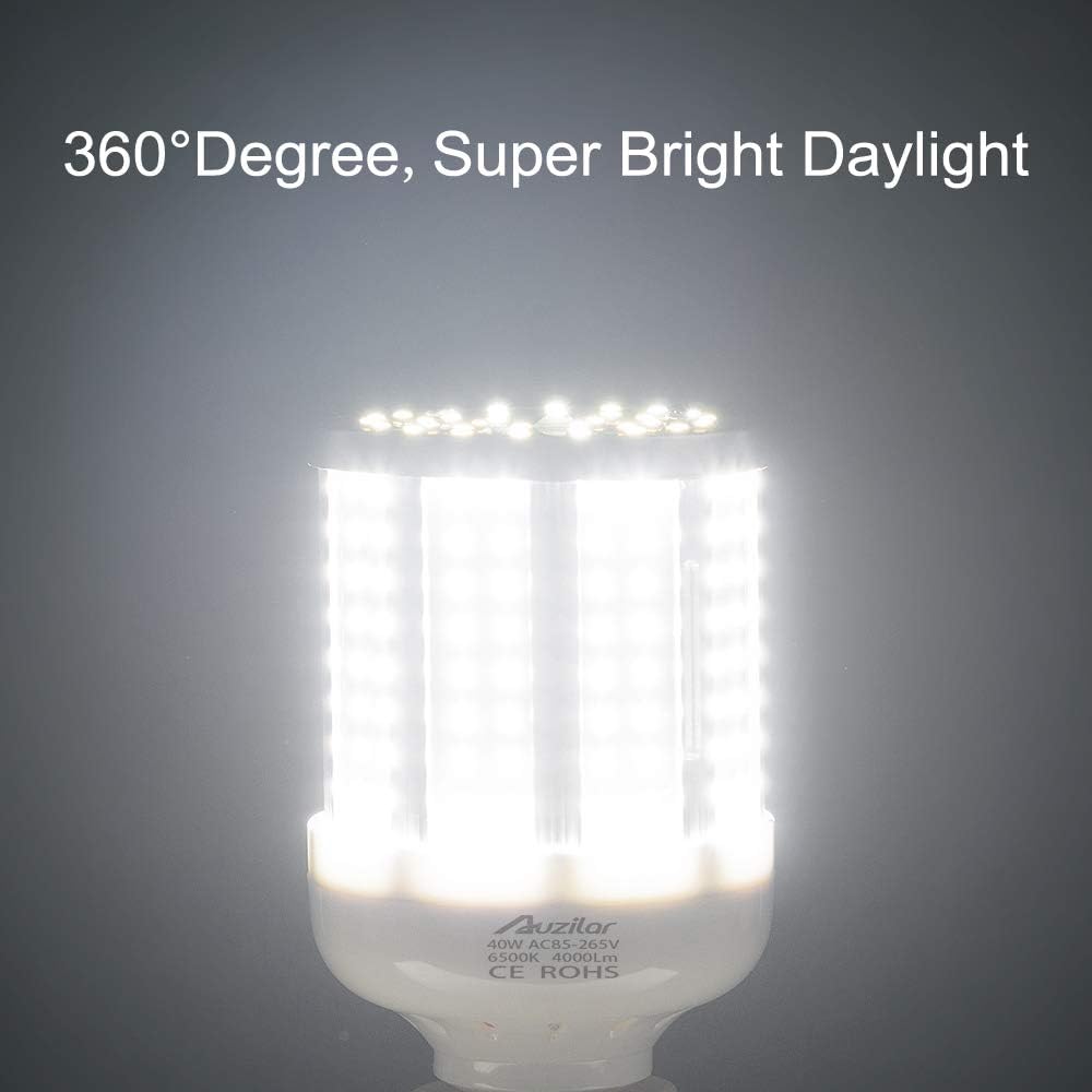 40W LED Corn Light Bulb Corn Lamp (280W Equivalent 6500K) Cool Daylight White Corn LED Bulb E26/E27 Medium Base
