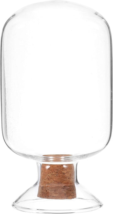 Transparent Glass Match Holder Jar Cork Stopper Storage Container for Matches and Decorative Display for Diy Projects