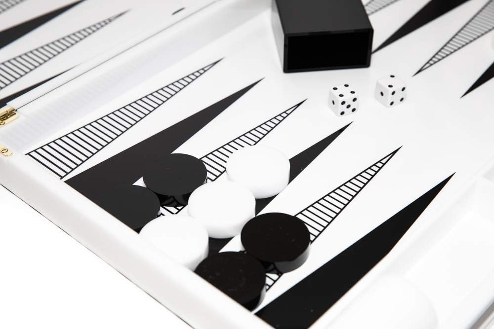 Knickerbocker Avenue Luxury Large Acrylic Backgammon Set 181/4"
