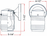 Jelly Jar 1-Light Outdoor Wall Light with Clear Ribbed Glass, Wet Rated for Porch, Patio, and Entryway - Design House