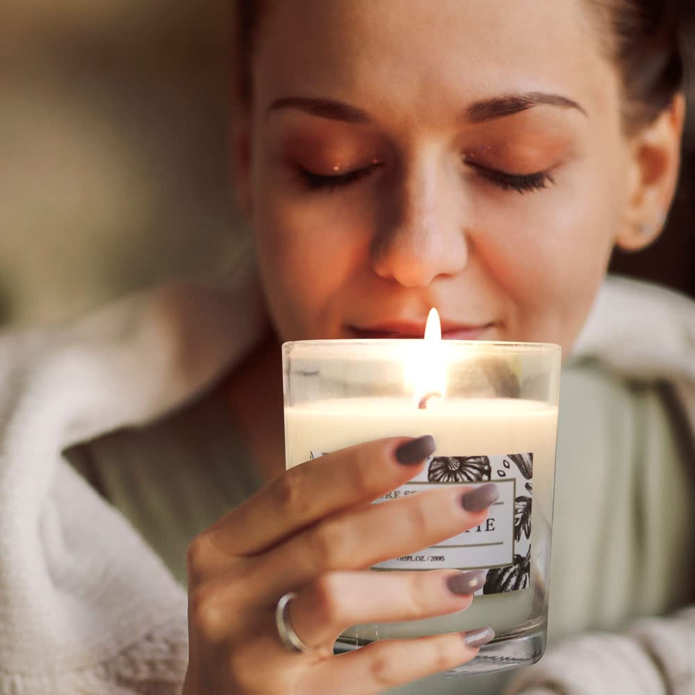 Black Cherry Merlot Soy Candles with Messages, Fall Candles Bestfriend Gift, Energizing Fruity Scent