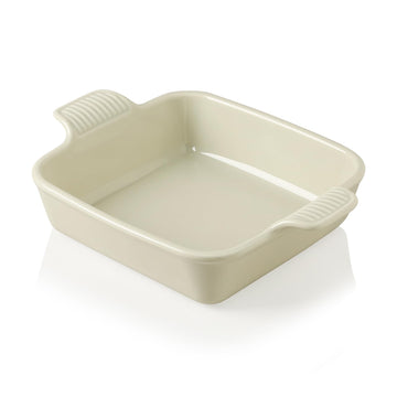 Ceramic Baking Dish, 8 x 8 Cake Baking Pan for Brownie, Porcelain Square Bakeware with Double Handle for Casserole