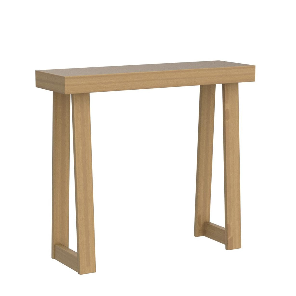 Classic Console Table, 36 Inch, Pecan