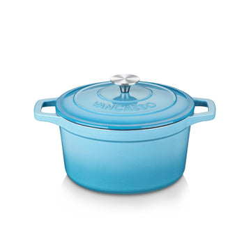 2.5 Qt Enameled Cast Iron Dutch Oven with Lid, Blue