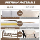 4-Piece Metal Outdoor Patio Furniture Set - Conversation | All-Weather Resistant for Patio, Garden & Porch