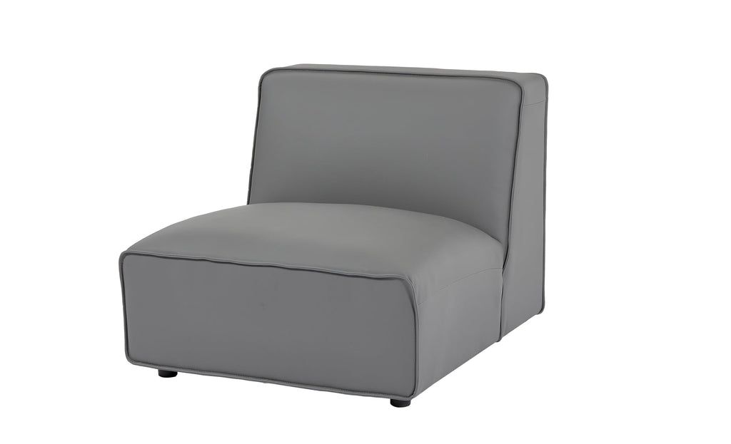134" Oversized Minimalist-Modern Modular Sectional Sofa, Low Profile Feather Deep Seats Upholstered in Imitation