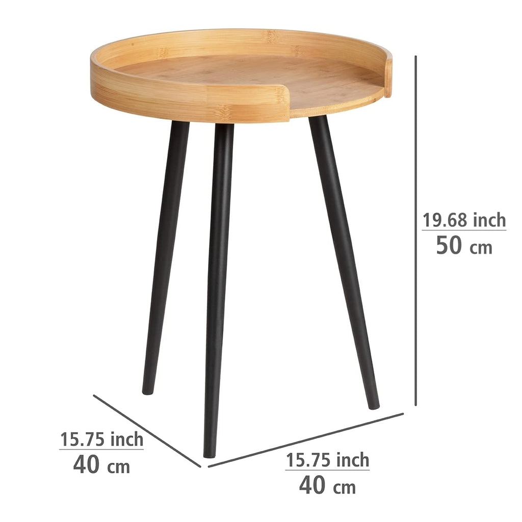 Side Table, Bamboo, Natural, 40 x 50 x 40 cm