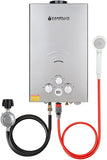 Tankless Water Heater, Camplux Outdoor Portable Propane Gas Tankless Water Heater With Rain Cap for Camping Showers