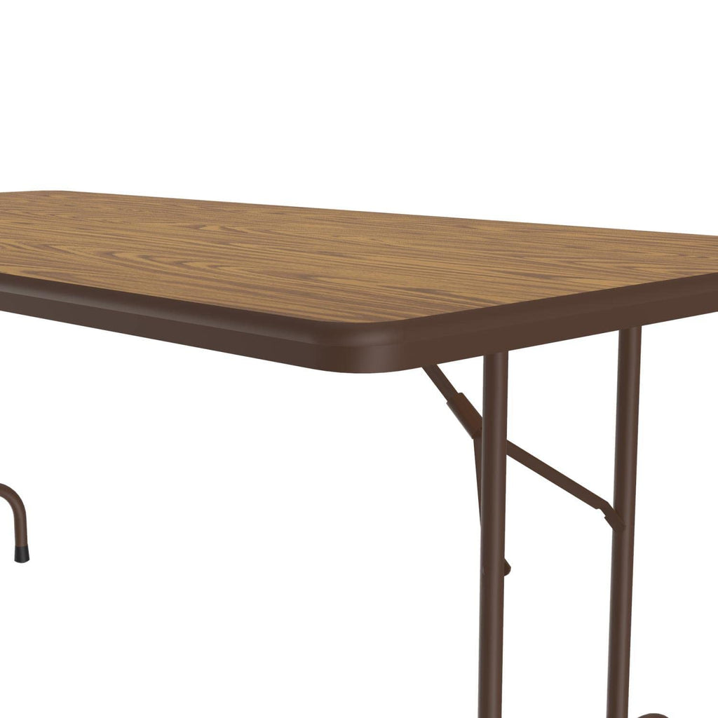 Commercial Laminate Folding Table, 36" x 72", Medium Oak