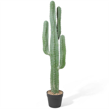 Artificial Cactus 39 INCH Tall Fake Cactus Plants Faux Cacti Saguaro with Planter for Indoor Outdoor Home Office Shop