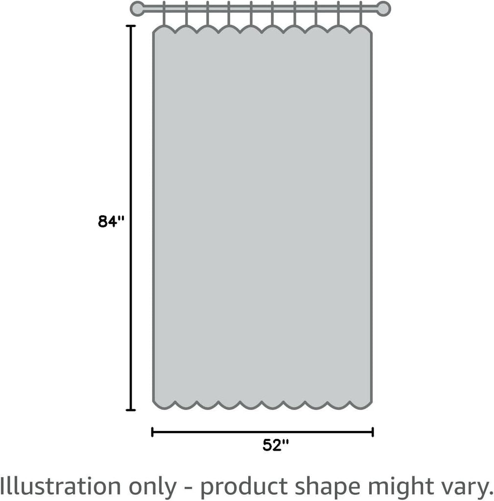 Indoor/Outdoor Curtains Waterproof Tab Top Patio Curtains | Sun Blocking Set of 2 Panels Thermal Insulated Curtain