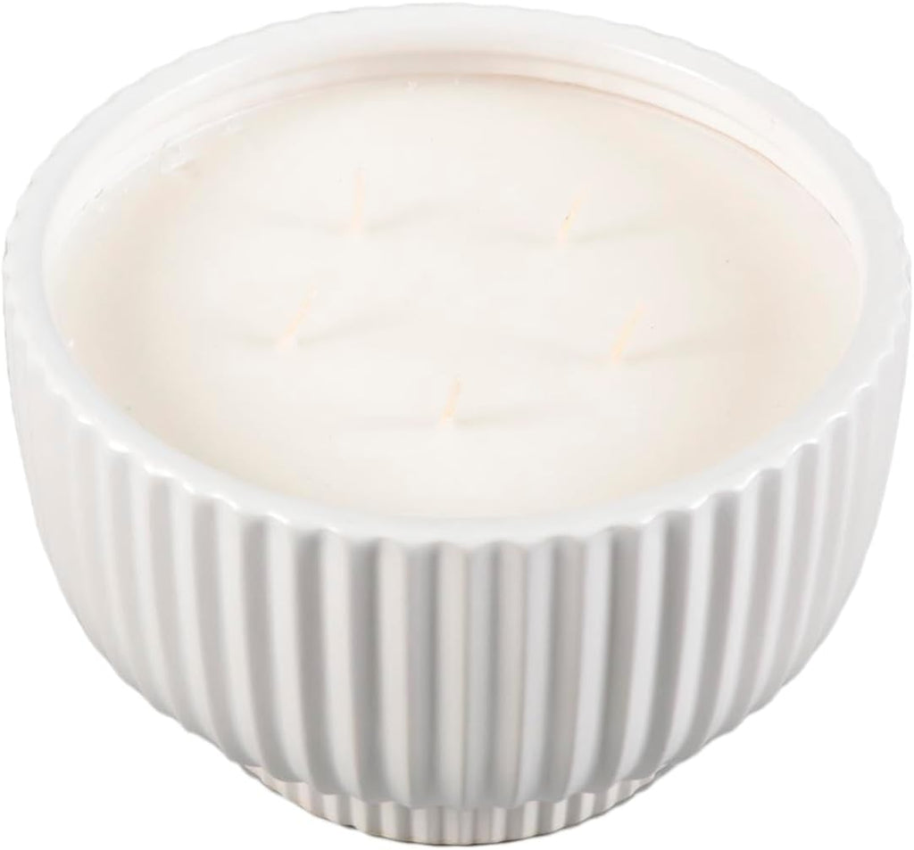 8" Ceramic Bowl Candle Bamboo 50 oz - Set of 48