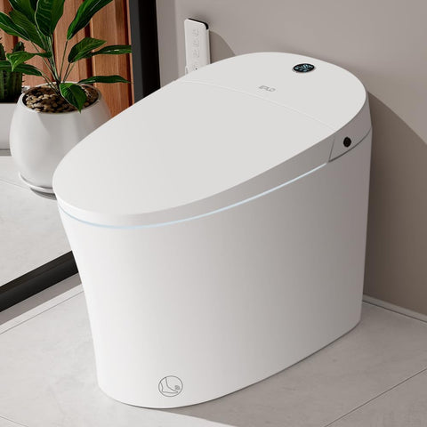 EPLO Smart Toilet Bidet with Auto Open Close,Foam Shield,1000G MaP Flush Score,ADA Comfort Chair Height,Blackout