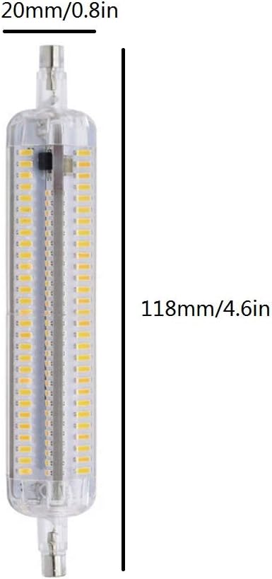 R7s 118mm LED Bulb 10W Silicone Corn Light R7s Base Double Ended Floodlight Bulb 90W Halogen Equivalent J Type T3