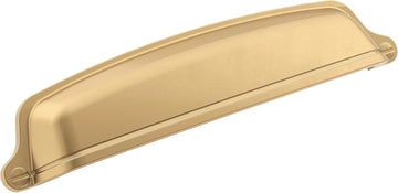 | Cabinet Cup Pull | Champagne Bronze | 5-1/16 inch (128 mm) Center-to-Center | Stature | 1 Pack | Drawer Pull |