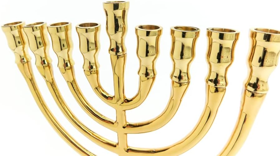 Classic Bronze Hanukkah - 8.5"x7" - Elegant Judaica Gift