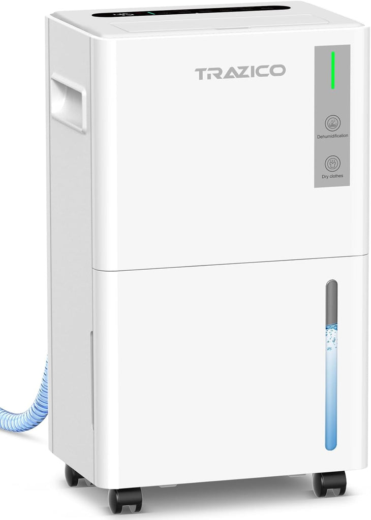 1500 Sq.ft Dehumidifier for Basement, 21 Pint Quiet Dehumidifiers for Home with Drain Hose, Smart Humidity Control